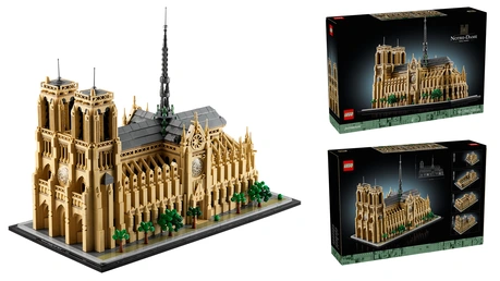 Das Lego-Set: LEGO Architecture Notre-Dame de Paris. / © Eigencollage mit Material von LEGO